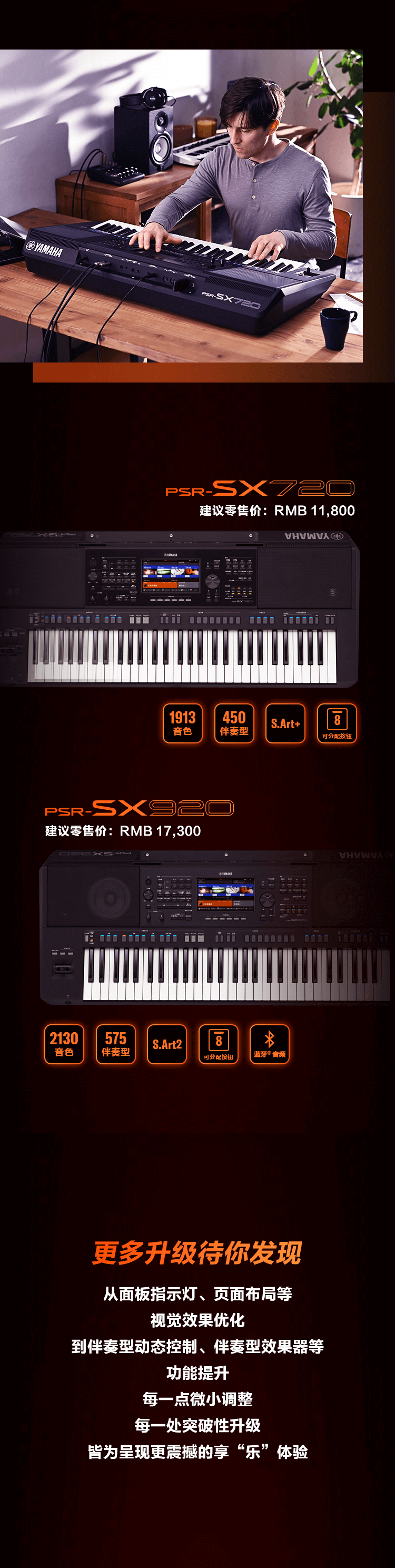 PSR-SX新品上市︱革新之作！开启中国音乐人创意之路